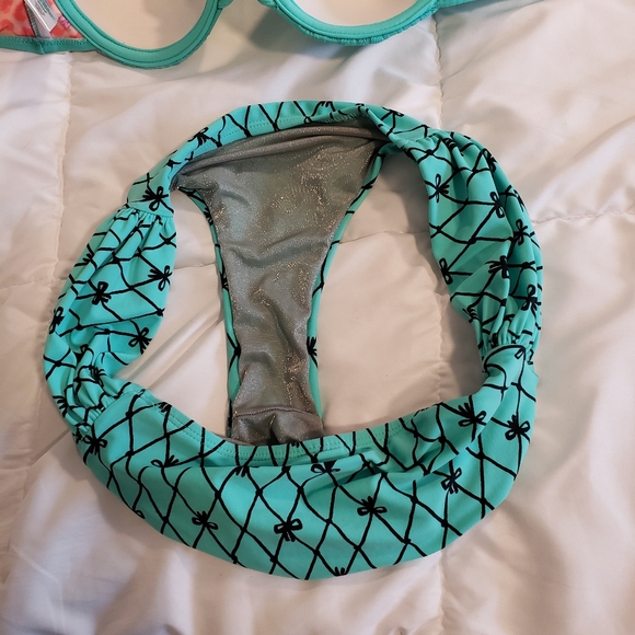 Betsey Johnson Bikini Size M Green - Picture 3 of 8